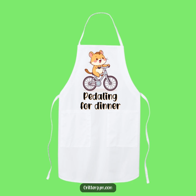 Funny Critter Cycling Apron: Cook with Pedal-Powered Fun!