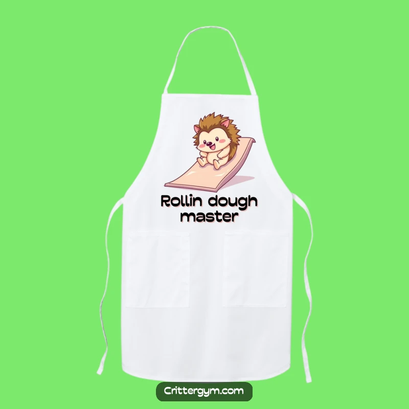 Funny Hedgehog Kitchen Apron: Cook Happily with a Slide of Fun