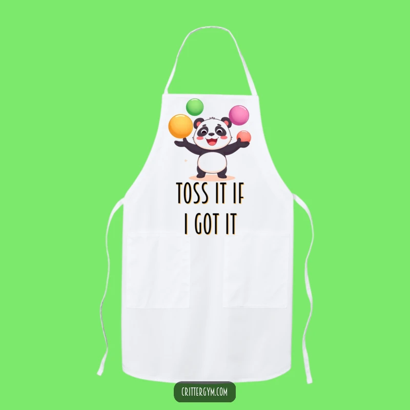 Funny Panda Yoga Ball Apron: Cook Up Laughs in the Kitchen