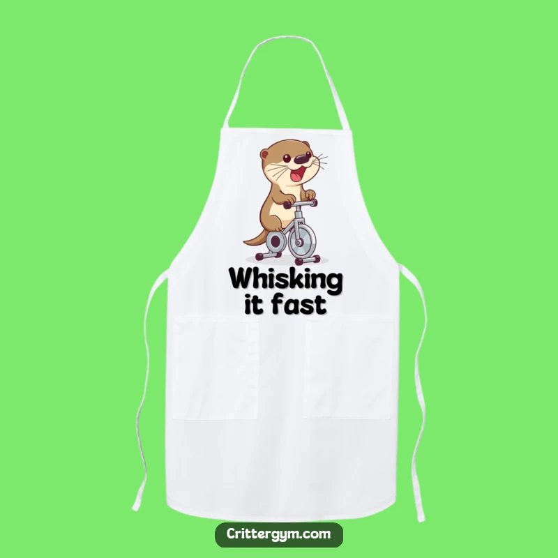 Funny Otter Bike Apron: Pedal Through Prep with Hilarious Style