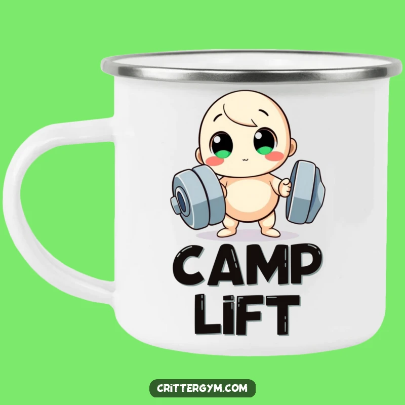 Funny Iron Will Enamel Mug - Rugged & Hilarious Active Gear