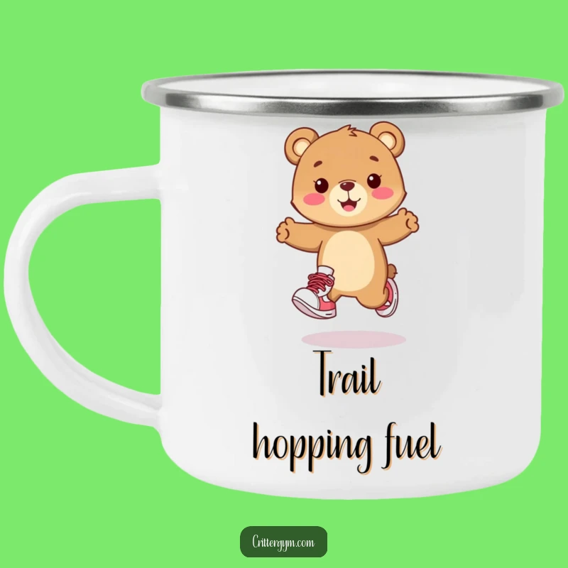 Funny Bear Cub Camp Mug - Humorous & Playful Companion for Outdoor Adventures