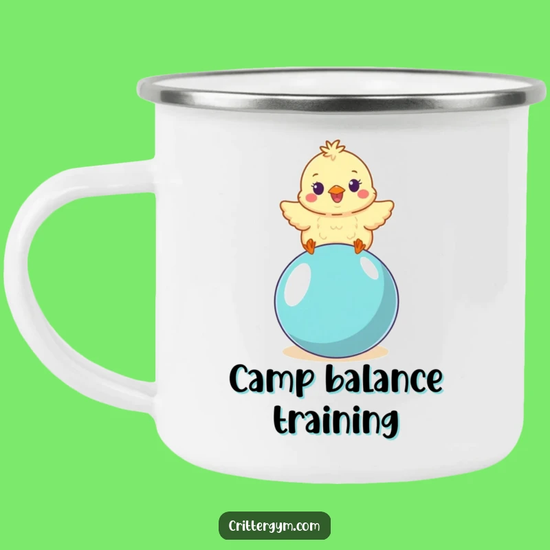 Funny Chick Camping Mug: Durable Yoga Ball Chick Mug, a Hilarious Funny Outdoor Gift!