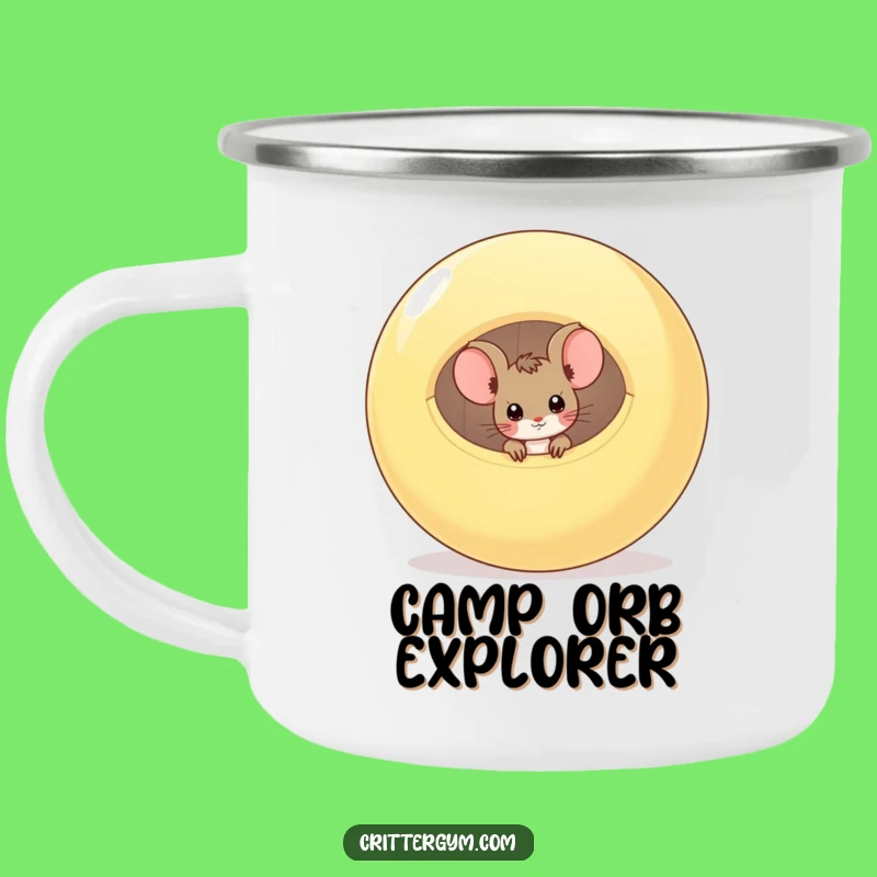 Funny Mouse Campfire Mug: Peek-a-Boo Adventures with Your Hot Drink