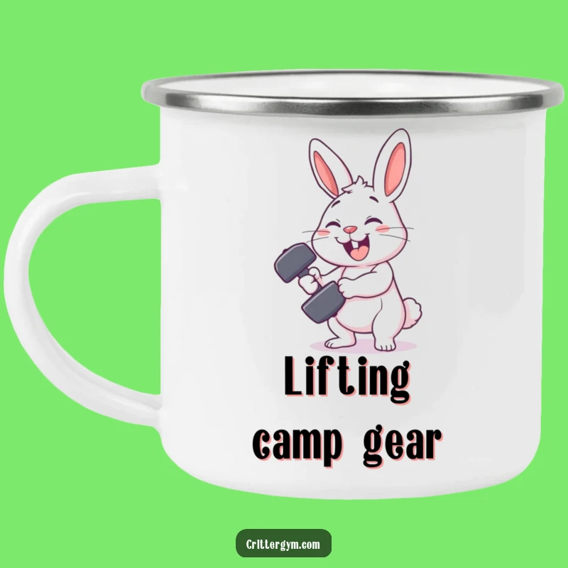 Funny Rabbit Gym Camping Mug: Workout Outdoors Humor, Great Funny Gift