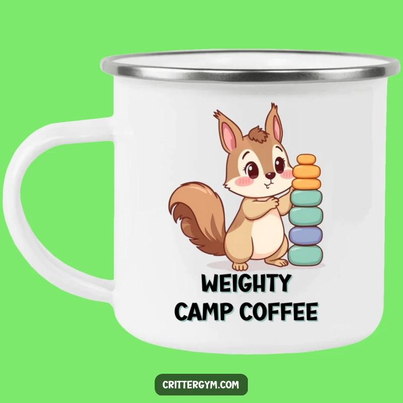Funny Squirrel Adventure Mug - Humorous Outdoor Surprise for Campers