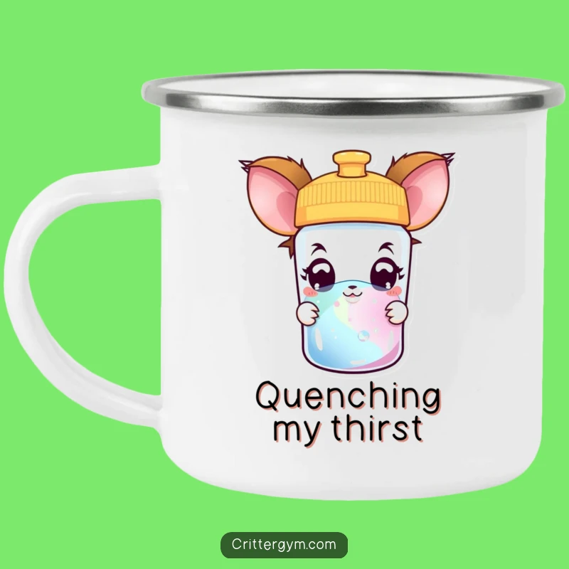 Funny Creature Camping Mug: Sip Your Brew with Curious Amazement