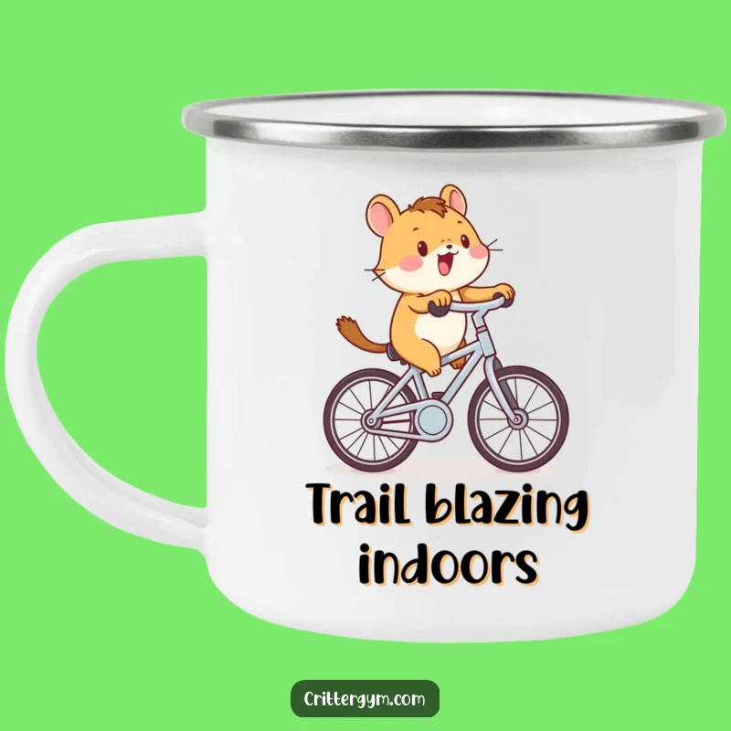 Funny Critter Cycling Camping Mug: Pedal Through the Outdoors!