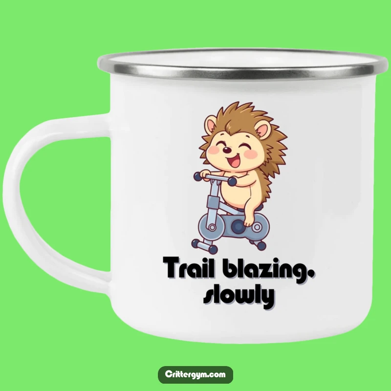 Funny Hedgehog Bike Camping Mug: Adventure Fuel for Riders, Perfect Hilarious Gift