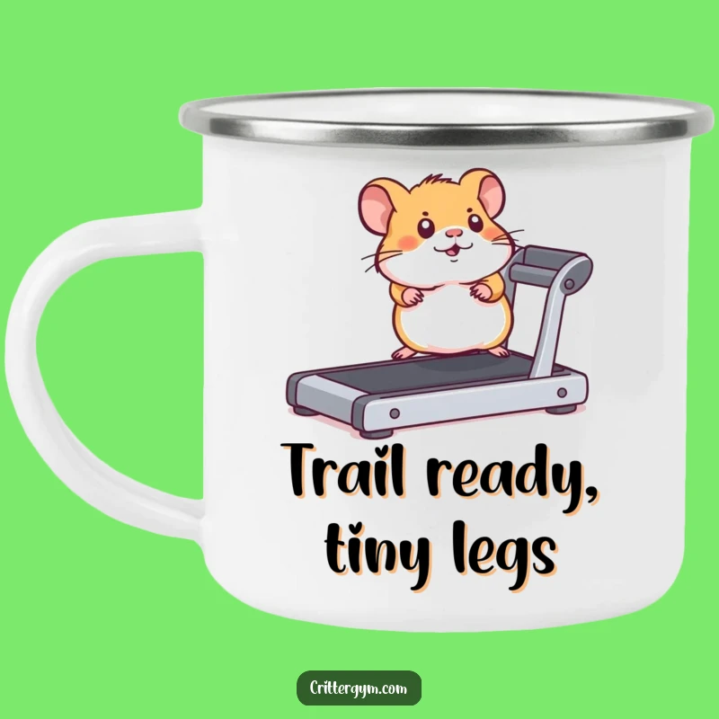 Funny Hamster Treadmill Camping Mug: Fuel Your Adventures with Humor