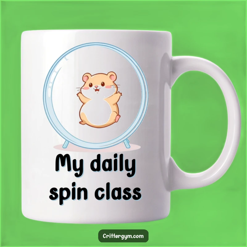 Funny Chubby Hamster Wheel Mug: Hilarious Pet Owner Gift for Hamster Lovers