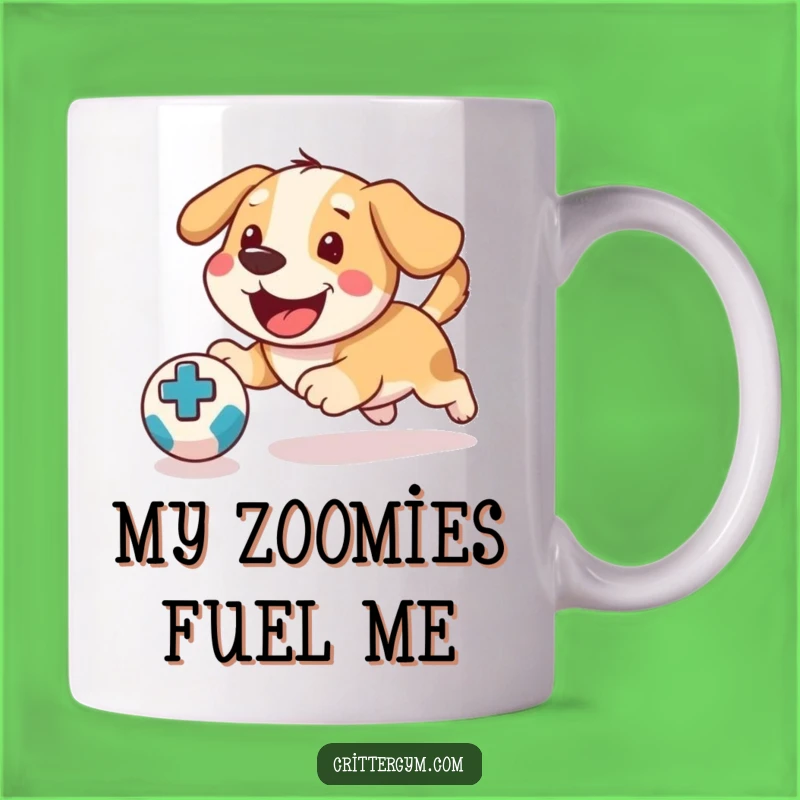 Funny Dog Medicine Ball Mug: Hilarious Gift for Energetic Pups & Playful Owners