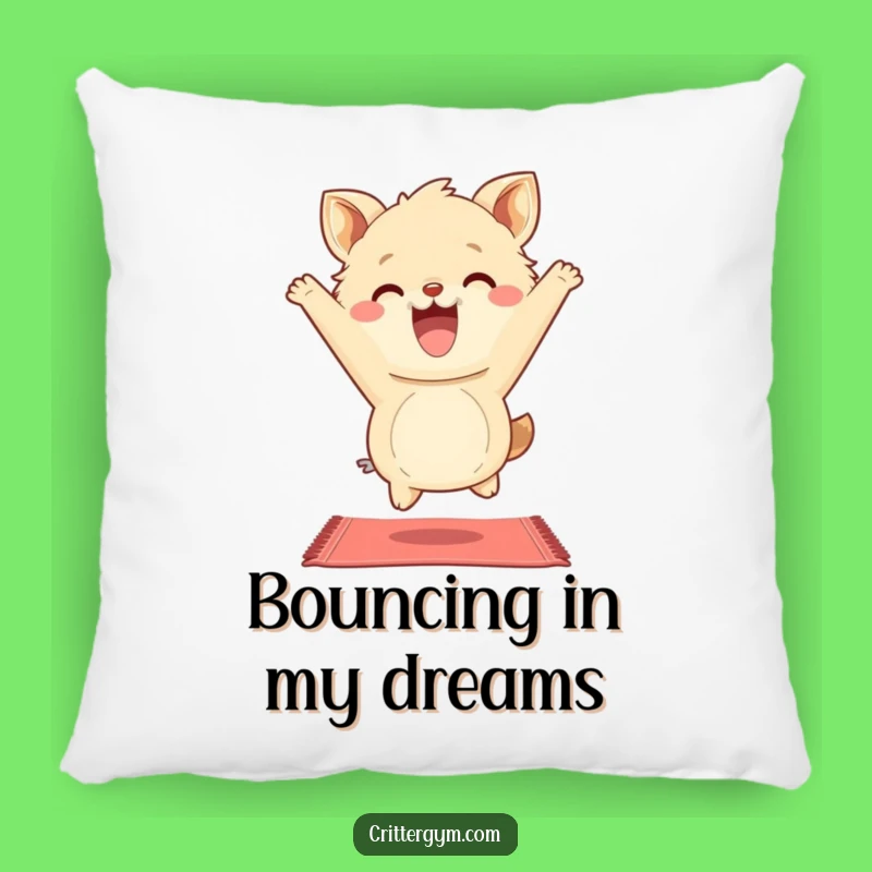 Funny Comfort Pillow: Fluffy Animal Yoga Bounce, Hilarious Relaxation Accessory