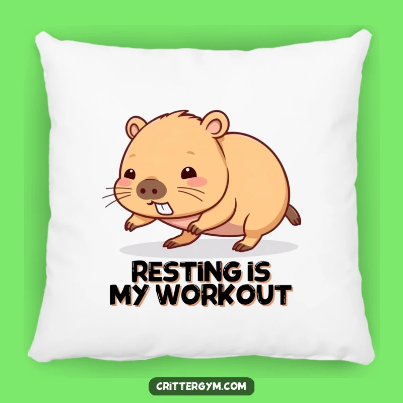 Comforting Funny Kawaii Capybara Push-Up Pillow, Soft Gift for Try-Hards