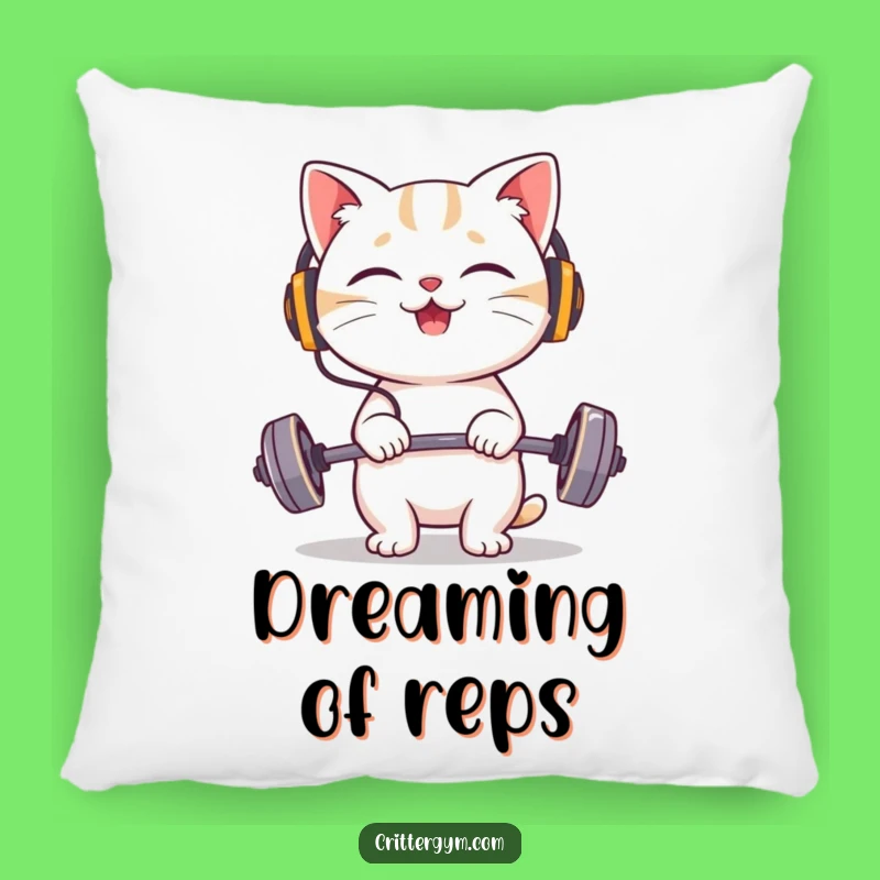 Funny Cat Headphones Lifting Pillow: Cozy Giggling Character Pillow