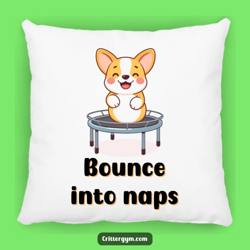 Funny Corgi Trampoline Pillow: Snuggle Up with Bouncy Comfort