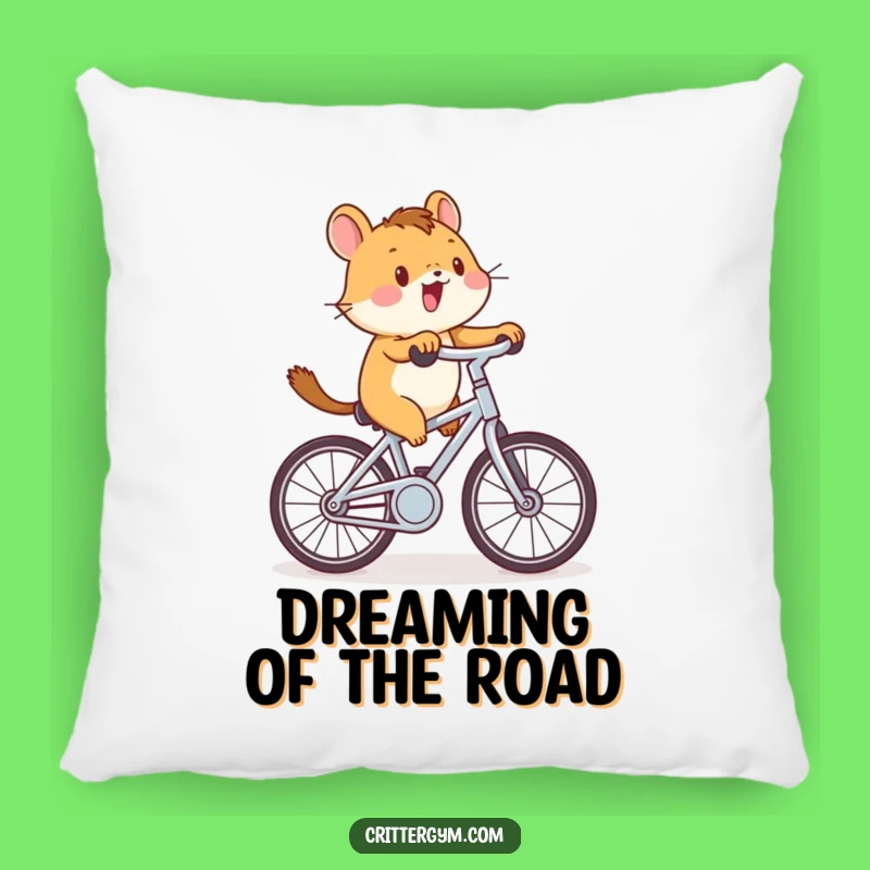 Funny Critter Cycling Pillow: Cozy Comfort with Pedal-Powered Giggles!