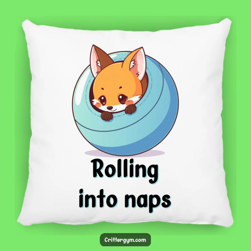 Funny Fox Exercise Ball Pillow: Cozy Comfort with a Playful Twist