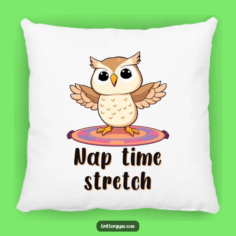 Funny Owl Splits Pillow: Comfy & Hilarious Decor, Perfect Quirky Gift for Bird Lovers