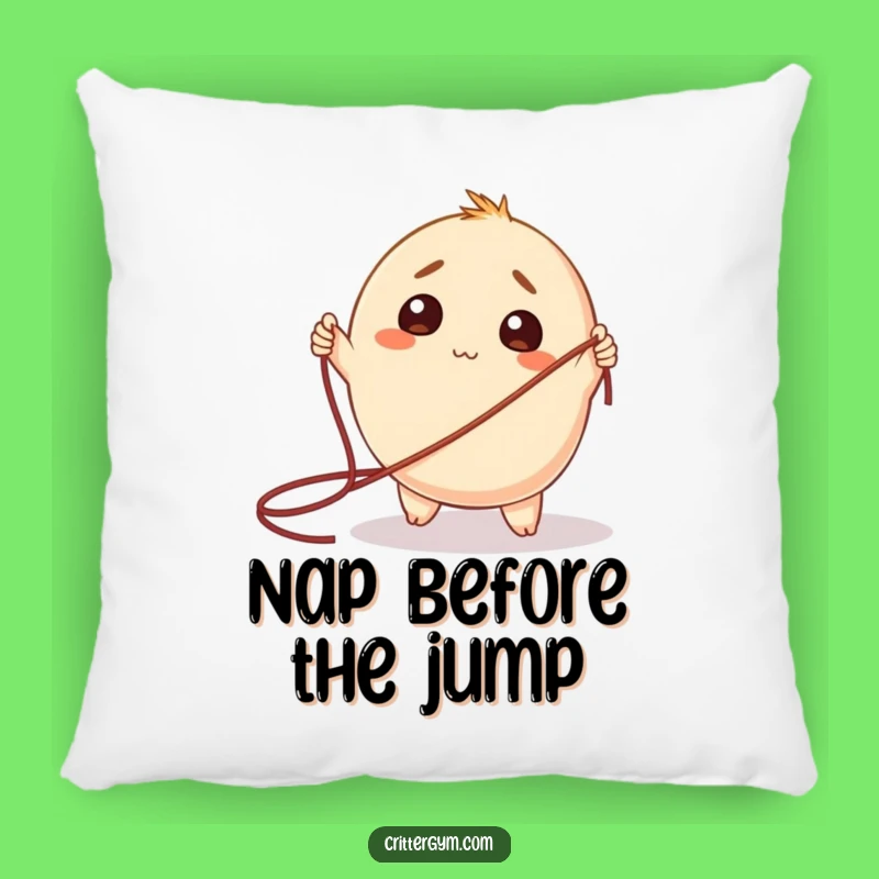 Funny Relaxation Pillow: Bewildered Creature Jump Rope Cushion, Comfy Hilarious Gift