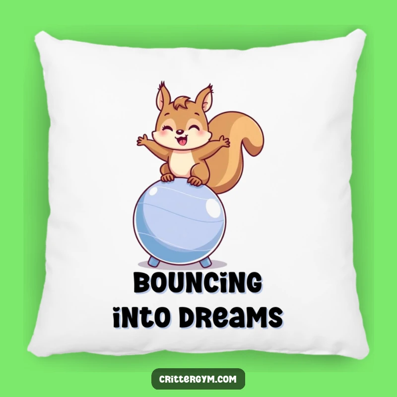 Soft Funny Squirrel Fitness Pillow: Cuddle Up with Hilarious Active Comfort