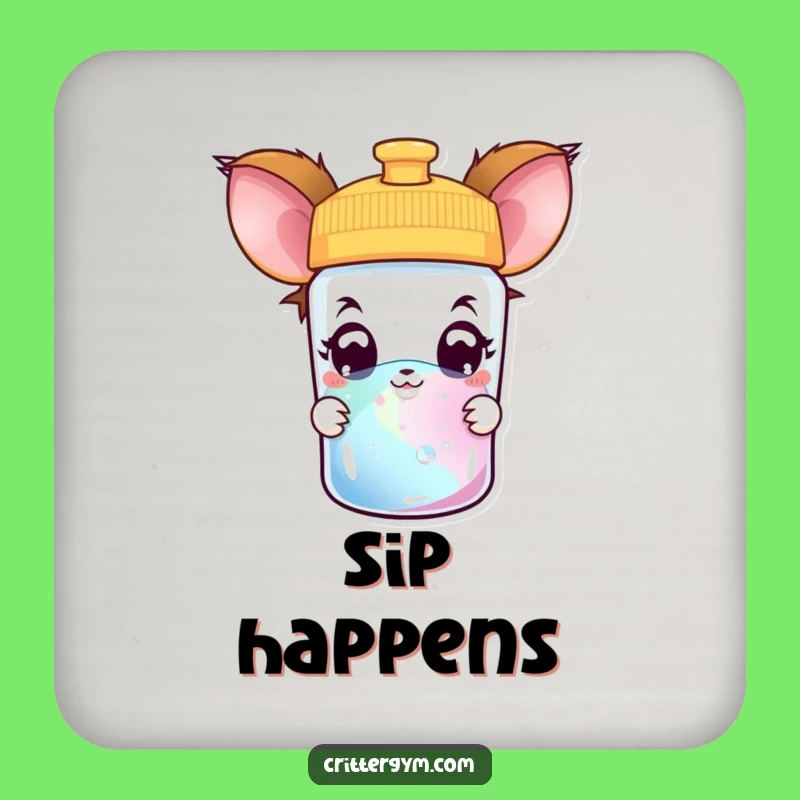 Funny Creature Coaster: Protect Surfaces with this Curious Peeking Design