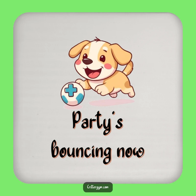 Funny Dog Medicine Ball Coasters: Hilarious Protection for Your Tables