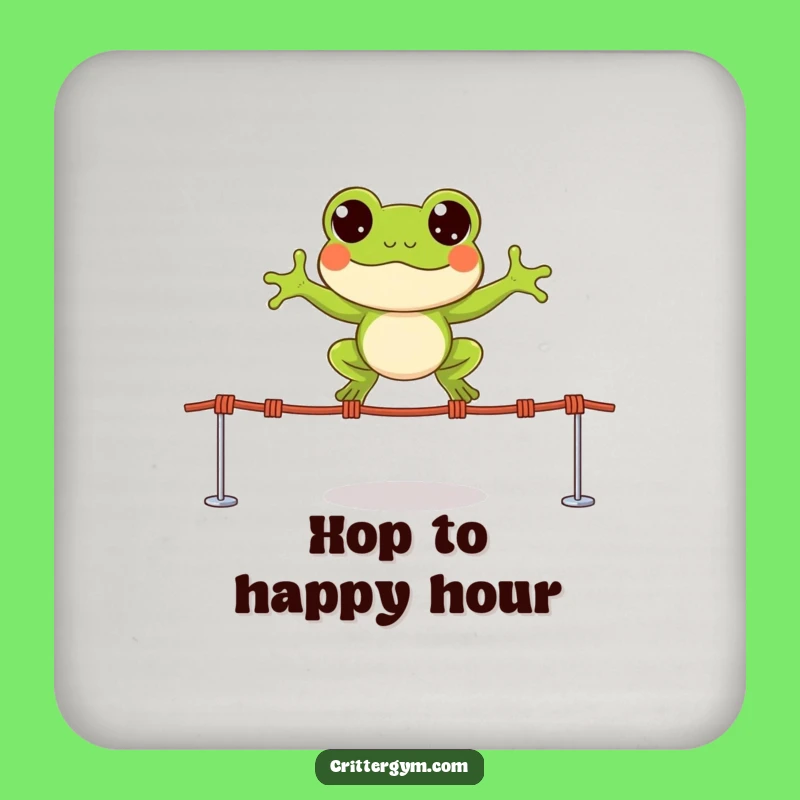 Funny Frog Jump Coaster - Protect Surfaces with Playful Energy