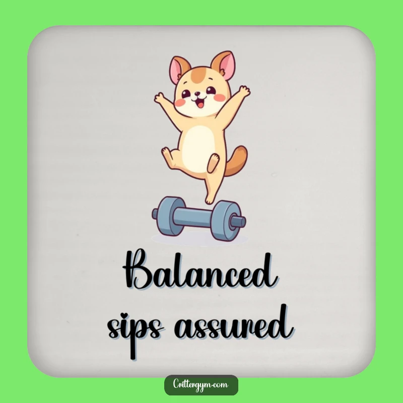 Funny Handstand Animal Coaster: Protect Surfaces with Hilarious Style!