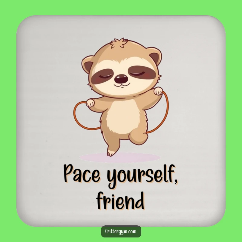Funny Sloth Jump Rope Coaster: Hilarious Protection for Surfaces, Slow and Steady