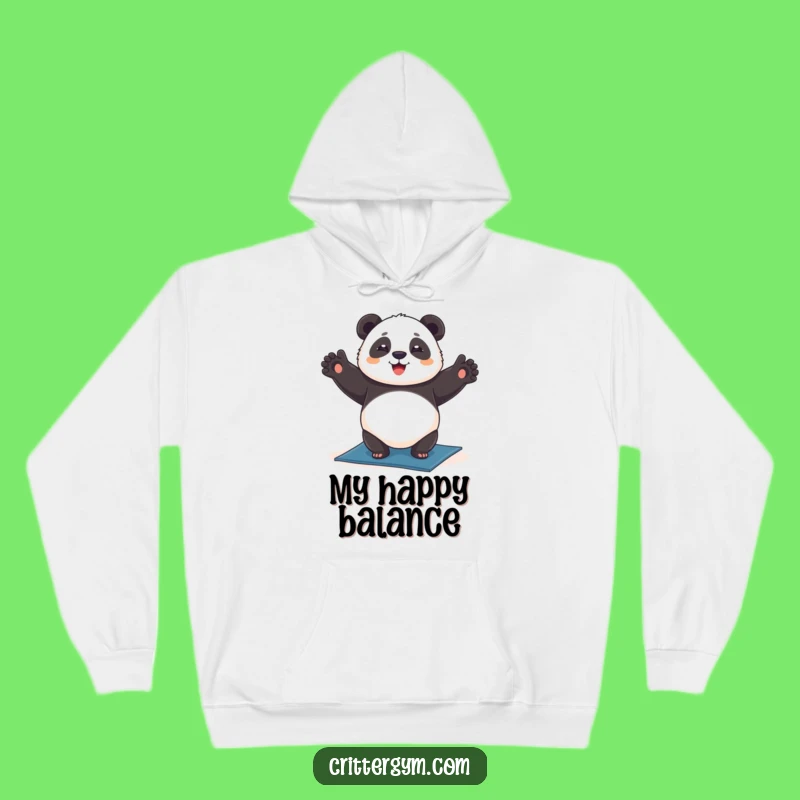 Cozy Funny Chubby Panda Yoga Headstand Hoodie: Warmth and Whimsy, Perfect Funny Gift