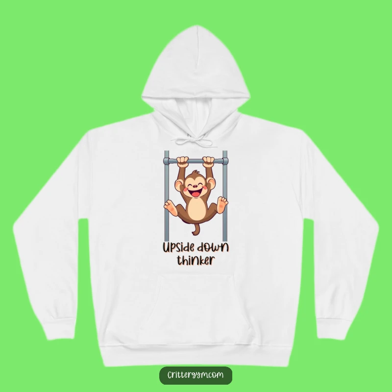 Funny Monkey Pull-Up Hoodie: Cozy and Hilarious Sweatshirt for Adventurous Souls