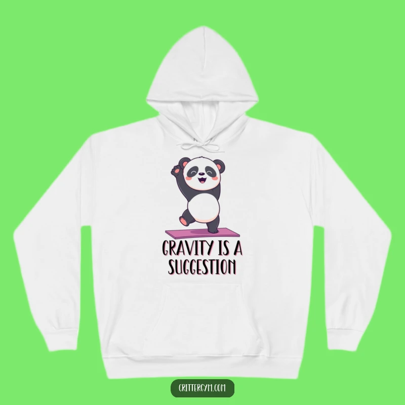 Funny Panda Handstand Hoodie: Cozy and Hilarious Yoga Apparel