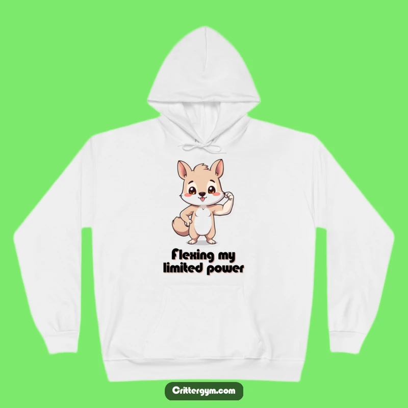 Funny Tiny Bicep Animal Hoodie: Cozy Up with Big Confidence!