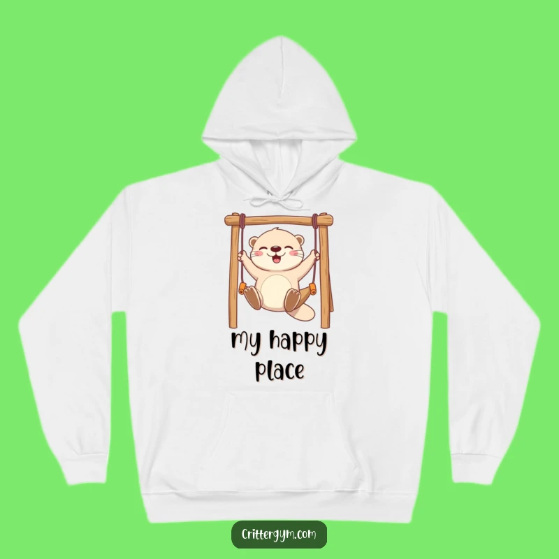 Cozy Funny Otter Monkey Bar Hoodie - Warm & Hilarious Gift Idea