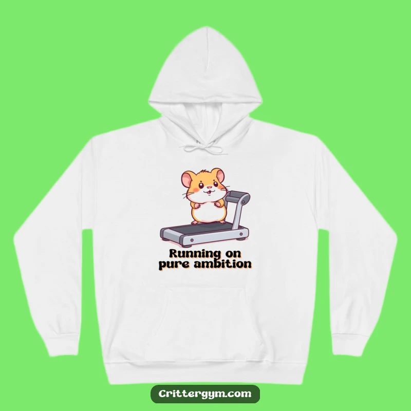Funny Hamster Treadmill Hoodie: Cozy and Motivating Workout Wear