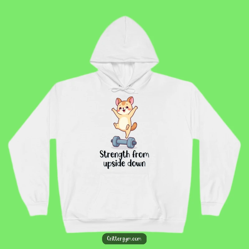 Funny Handstand Animal Hoodie: Cozy & Hilarious Gym Wear Gift Idea!