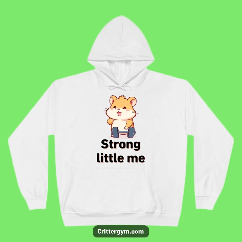 Funny Hamster Hoodie: Cozy Gym Hamster Design, the Ultimate Funny Workout Gift!