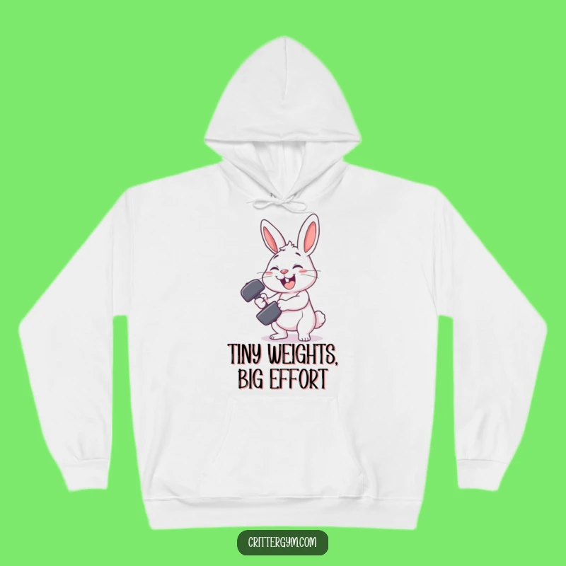 Funny Rabbit Gym Hoodie: Cozy Workout Humor, Ultimate Funny Gift