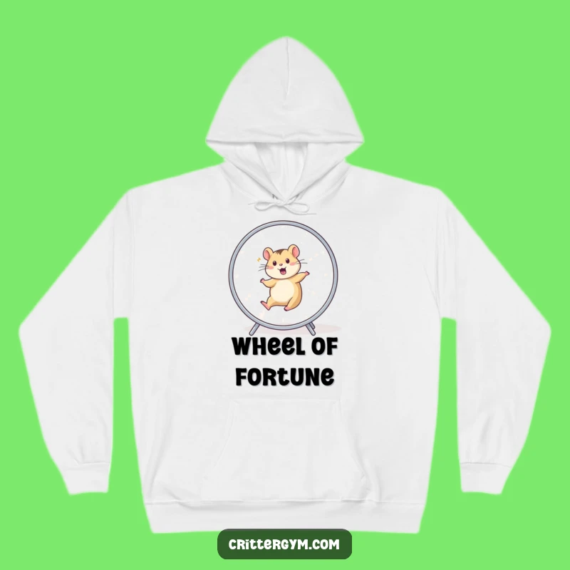 Funny Cozy Hoodie: Hamster Wheel Runner Animal, Warm and Whimsical Casual Wear