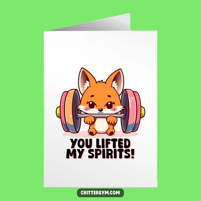 Free Printable Funny Fox Congrats Card: DIY Downloadable Strength and Success