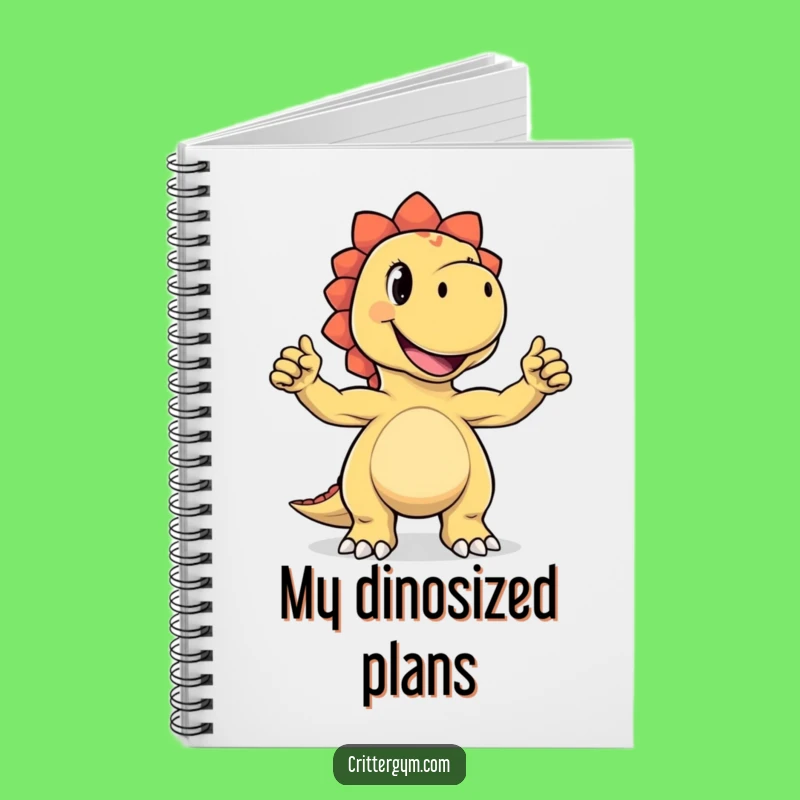 Funny Dino Flex Notebook: Tiny Biceps Journal - Hilarious Gift for Writers!