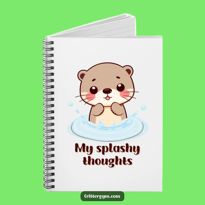 Funny Kawaii Otter Splashing Notebook: Hilarious Journal for Playful Ideas