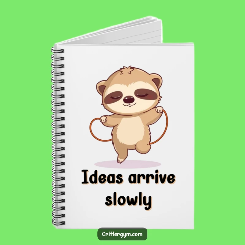 Funny Sloth Jump Rope Notebook: Hilarious Journal for Slow Thoughts and Big Ideas