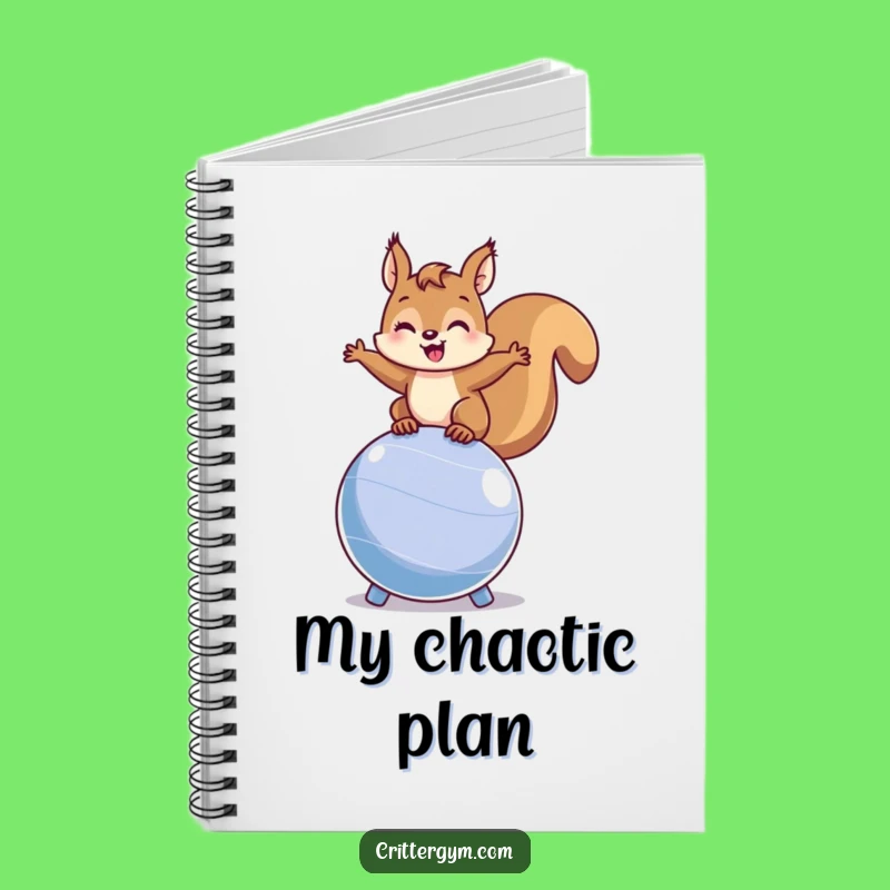 Funny Squirrel Fitness Notebook: Jot Down Ideas with Energetic, Hilarious Style