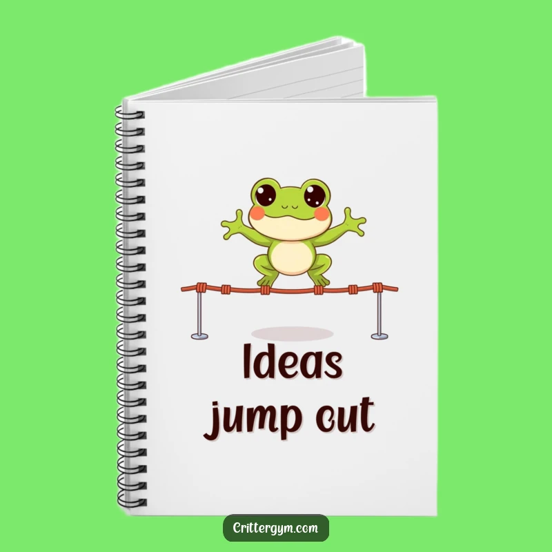Funny Frog Journal - Leap into Your Ideas with This Notebook