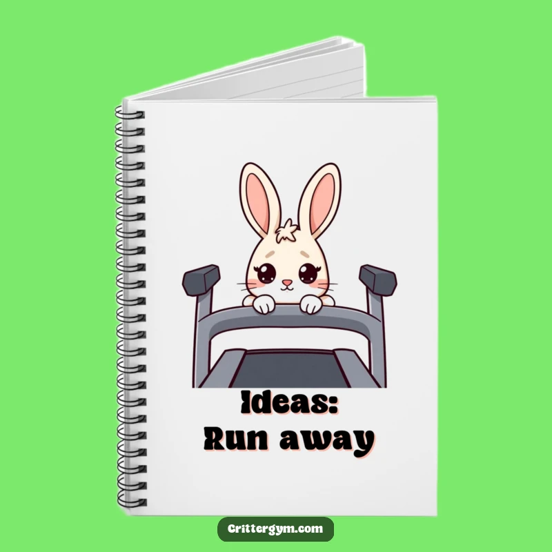 Funny Nervous Rabbit Notebook: Hilarious Journal for Workout Worries & Ideas