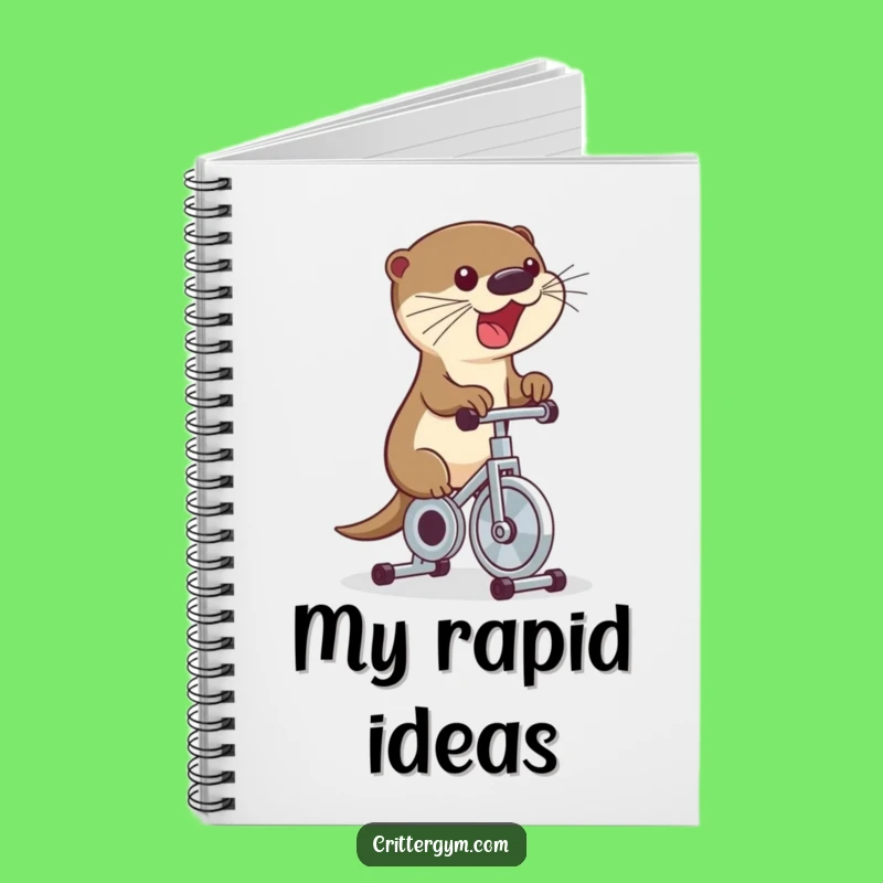 Funny Otter Bike Notebook: Cycle Through Your Ideas with Humor