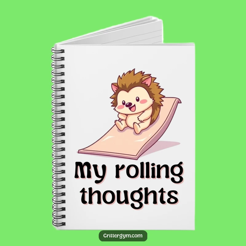 Funny Hedgehog Adventure Notebook: Jot Down Joyful Thoughts