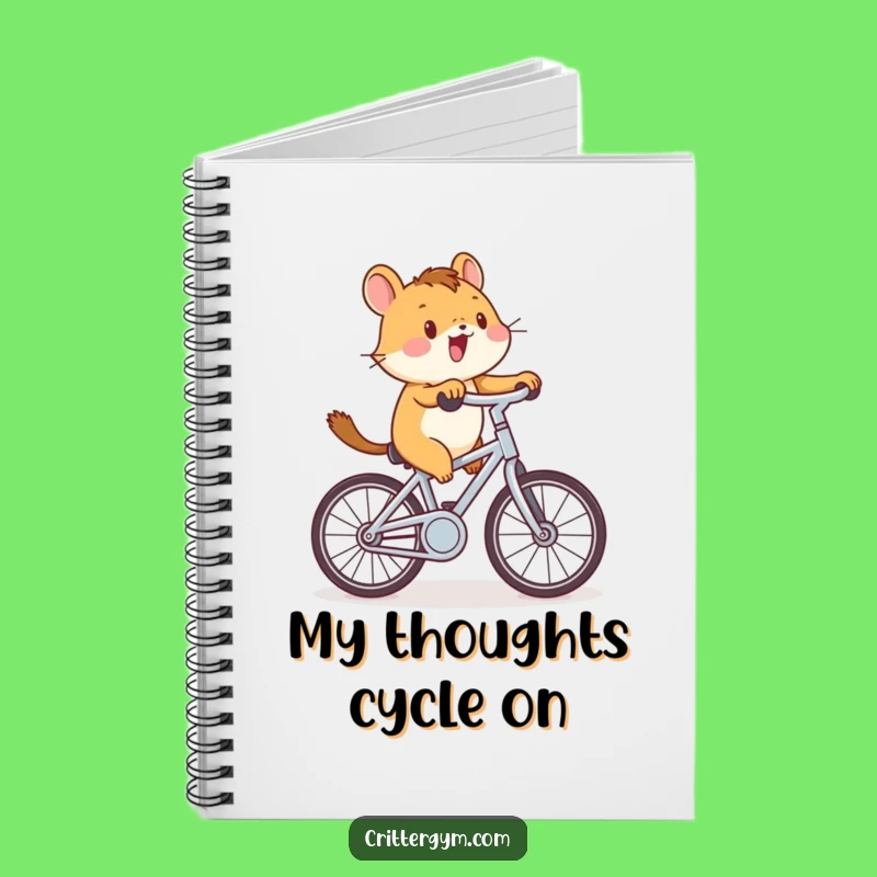 Funny Critter Cycling Notebook: Jot Down Ideas with Pedal Power!